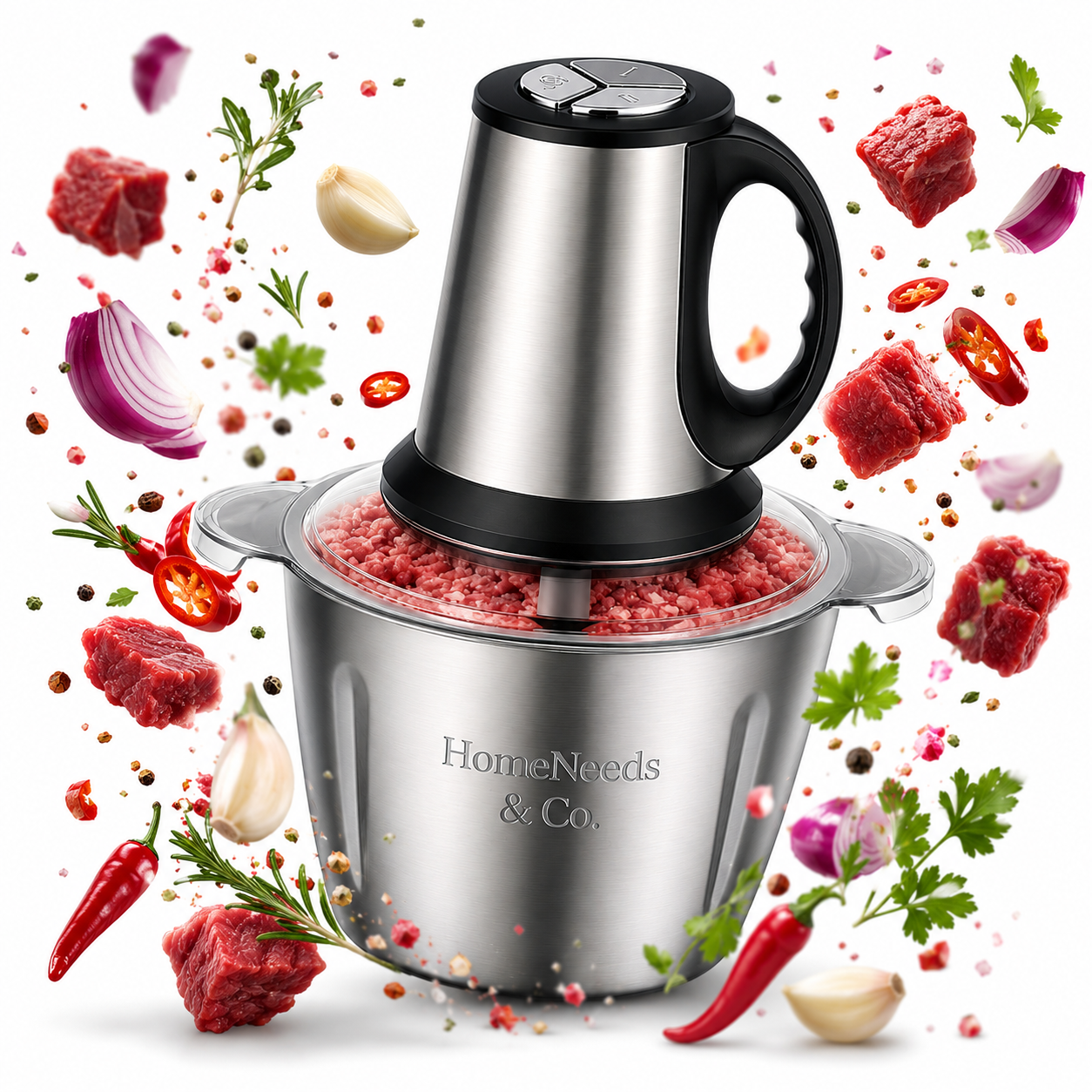 HomeNeeds Electric Meat and Vegetables Chopper 3L or 5L